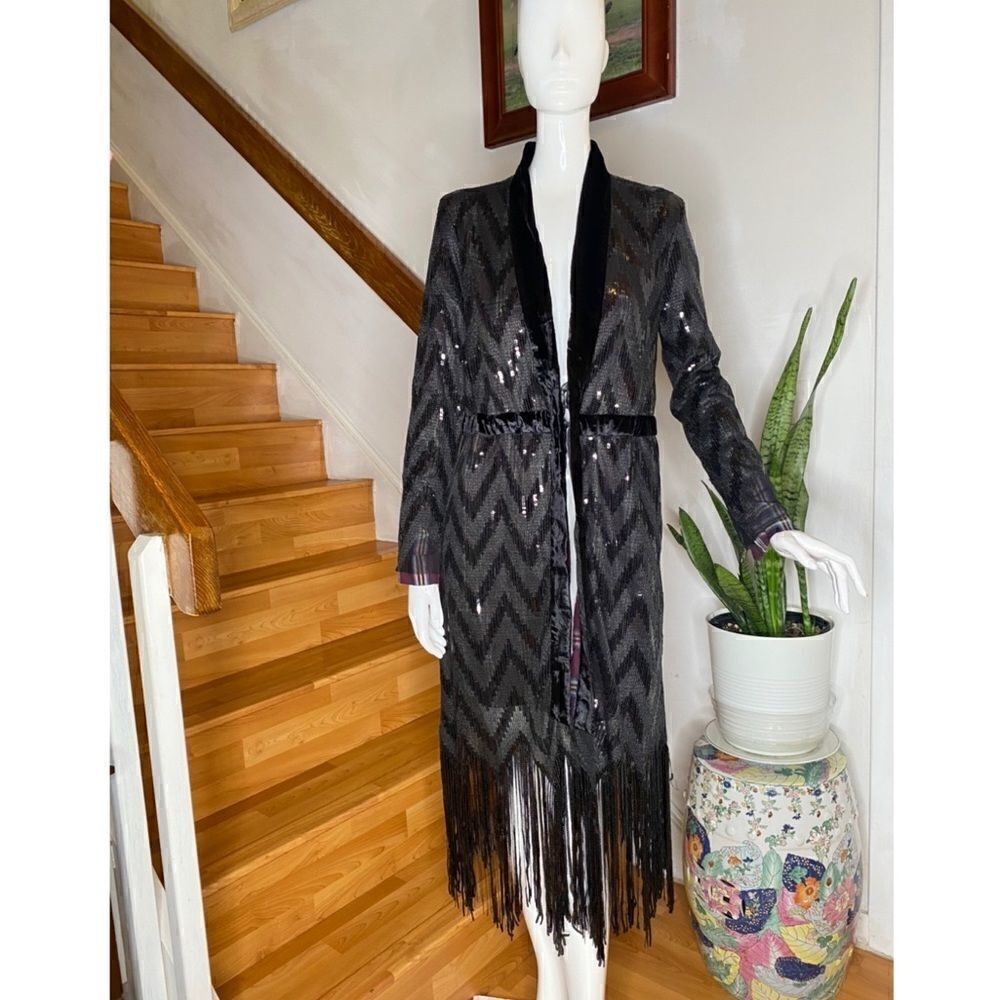 New Free People Stardust Sequin Duster - Picture 3 of 7